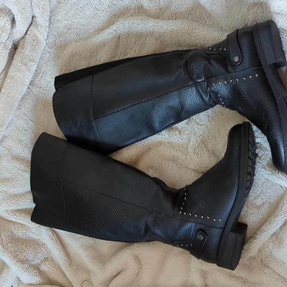 Black Studded Boots